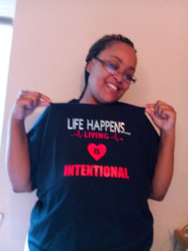 Life Happens Living is Intentional Alt T-shirt